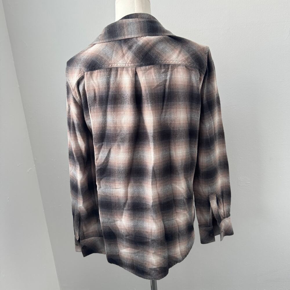 Rails Milo Latte Black Shadow Plaid Button Down S… - image 8